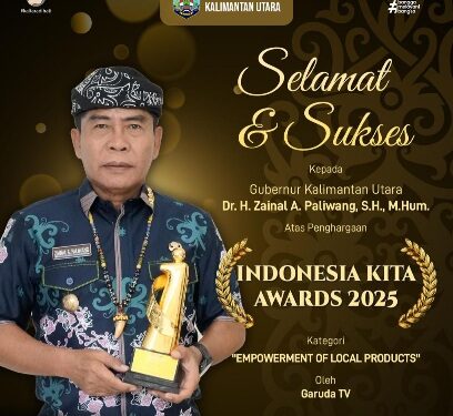 Sukses Dorong Omzet UMKM Naik 25%, Pemprov Kaltara Raih Penghargaan Empowerment of Local Products