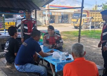 Pastikan Keamanan Masyarakat, Ditsamapta Polda Kaltara Lakukan Patroli Dialogis