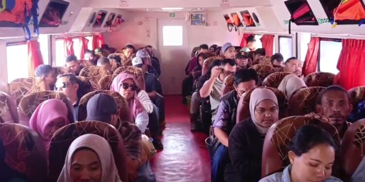 Masih H Min-7 Jelang Lebaran, Arus Mudik Speed Boad di Malundung II Tanjung Selor Sudah Mulai Padat
