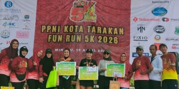 850 Peserta Banjiri Fun Run 5K 2026 Gelaran PPNI Tarakan