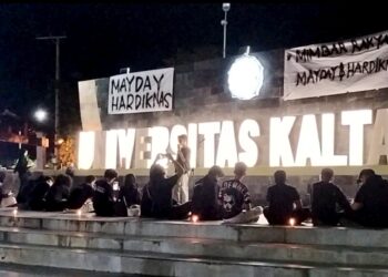 Seruan Aksi Gelap Gulita! Mahasiswa Desak Pemprov Kaltara Soal Pendidikan dan Tenaga Kerja
