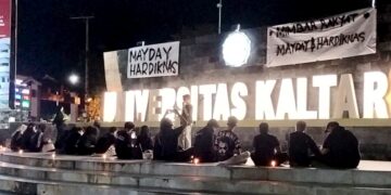 Seruan Aksi Gelap Gulita! Mahasiswa Desak Pemprov Kaltara Soal Pendidikan dan Tenaga Kerja