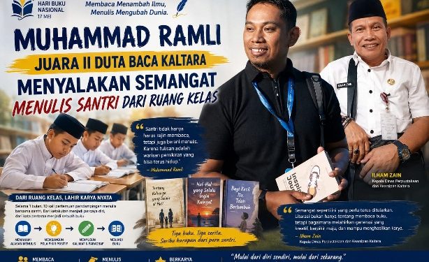 DKP Kaltara Apresiasi Gerakan Literasi Muh.Ramli, Tiga Buku Santri Terbit di Tarakan