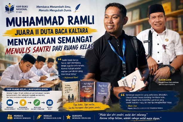 DKP Kaltara Apresiasi Gerakan Literasi Muh.Ramli, Tiga Buku Santri Terbit di Tarakan