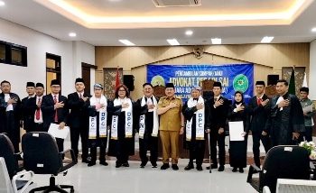 Tujuh Advokat Baru Peradi SAI Siap Mengabdi, Wagub Beri Pesan Khusus