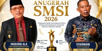 Dua Kepala Daerah Kaltara Bakal Raih Penghargaan Bergengsi pada Anugerah SMSI 2026