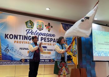 Targetkan 3 Emas, Gubernur Lepas 102 Kontingen Pesparawi Kaltara ke Manokwari