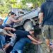 Diduga Hilang Kendali, Mobil Avanza di Tanjung Selor, Tabrak Pick Up dan Motor
