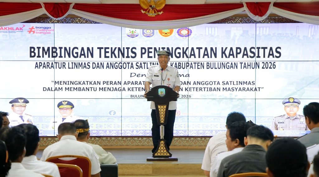 Buka Bimtek Satlinmas Bulungan, Sanusi Tekankan Peran Strategis Linmas