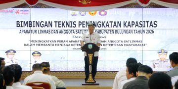 Buka Bimtek Satlinmas Bulungan, Sanusi Tekankan Peran Strategis Linmas