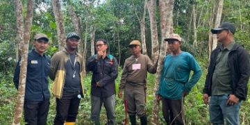 Dukung Pengadaan Tanah, PLN dan BPN Kukar Ukur Lahan  Tower SUTT