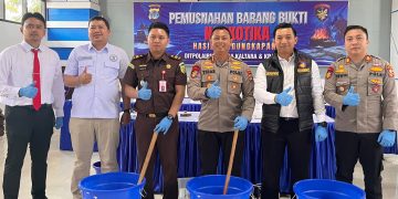Ditpolairud  Polda Kaltara Musnahkan 3,1 Kg Sabu Hasil Dua Kasus!