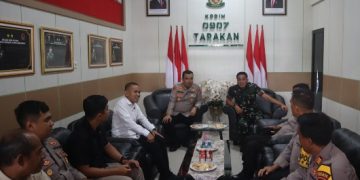 Jalin Silaturahmi dan Perkuat Sinergitas, Kapolres Kunjungi Dandim 0907/Tarakan