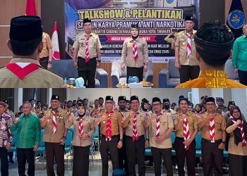 Resmi Dilantik, Saka Wira Pramuka Anti Narkotika Tarakan, Wujudkan Generasi Emas 2045