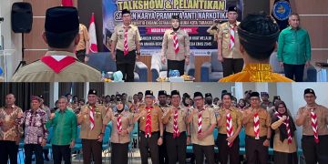 Resmi Dilantik, Saka Wira Pramuka Anti Narkotika Tarakan, Siap Wujudkan Generasi Emas 2045
