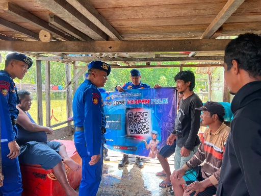 Laporkan Pelanggaran, Ditpolairud Polda Kaltara Kenalkan QR Code Pengaduan