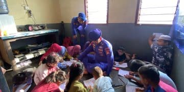 Perpustakaan Terapung Hadir di Sebatik, Polisi Ajak Anak Pesisir Gemar Membaca