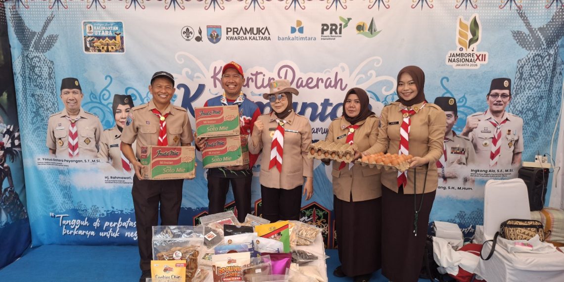 Rahmawati Sambangi Kontingen Kaltara di Jambore Nasional XII