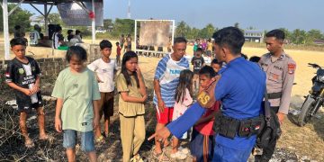 Cegah Kebakaran Akibat Pembakaran Lahan, Ditpolairud Edukasi Warga Pesisir
