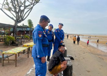 Ditpolairud Polda Kaltara Perkuat Pengamanan Pantai Amal Saat Libur Maulid Nabi