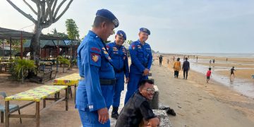 Ditpolairud Polda Kaltara Perkuat Pengamanan Pantai Amal Saat Libur Maulid Nabi