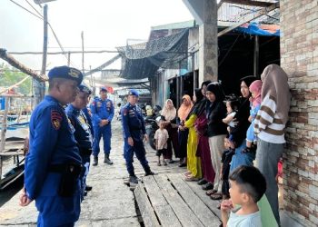 Sambang Nusa Presisi, Binmasair-Potdirga Ditpolairud Polda Kaltara  Amankan Pesisir