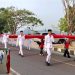 Merah Putih Terbentang Sepanjang 2.026 Meter di Jalanan Tanjung Selor