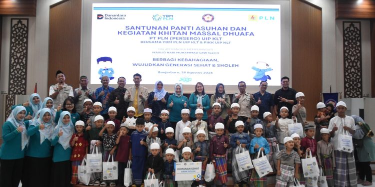 Maulid Nabi, PLN UIP KLT Bersama YBM dan PIKK Berbagi dengan Anak Dhuafa