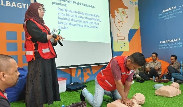 Hadapi Serangan Jantung, PLN UPP KLT 1 Uji Kesigapan Tim Tanggap Darurat