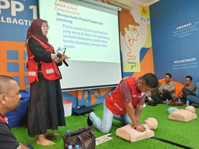Hadapi Serangan Jantung, PLN UPP KLT 1 Uji Kesigapan Tim Tanggap Darurat