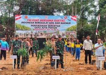 460 Pohon Endemik Kalimantan Ditanam Serentak di  Bundayati Bulungan