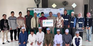 HUT ke-70, SUCOFINDO Tarakan Bantu Sumur Bor Air Bersih Panti Asuhan Roudhatul Jannah