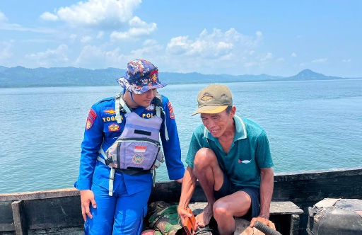 Interaksi Humanis, Polairud Kaltara Beri Imbauan Keselamatan bagi Nelayan Perbatasan