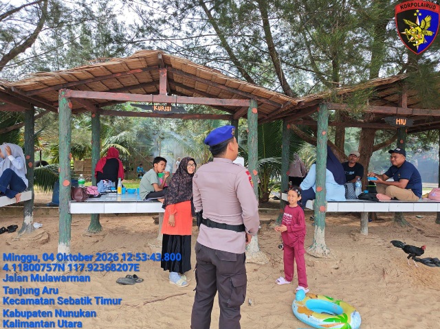 Tingkatkan Pengamanan Keselamatan Pengunjung, Polairud Kaltara Siaga di Tempat Wisata Bahari