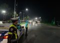 Patroli Blue Light Polantas Karib, Ditlantas Polda Kaltara Ciptakan Kamseltibcarlantas yang Kondusif