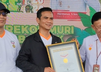 Ribuan Peserta Padati Paras Perbatasan, Senam Lukiwol Berhasil Bawa Nunukan Pecahkan Rekor MURI!