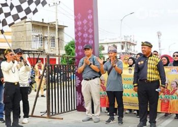 Semarak Pawai Budaya HUT ke-27 Nunukan, Bupati dan Wabup Turun Langsung ke Jalan